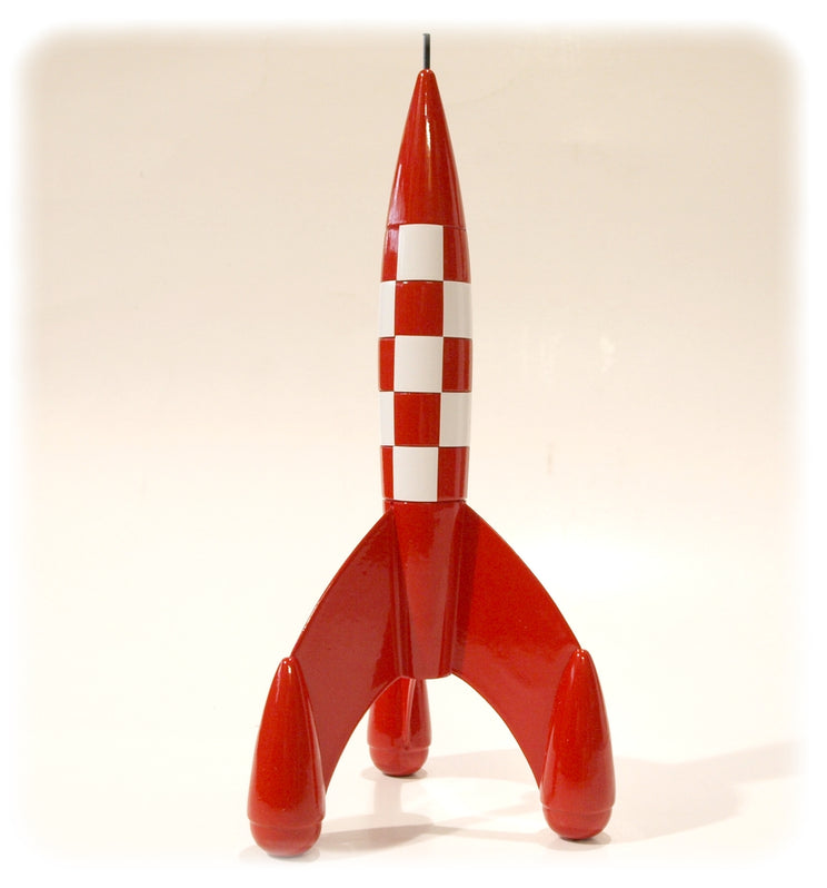 Fusée De Tintin Rouge - Réplique De 70 Cm De Haut Avec Pointe - Objet De Collection Occasion