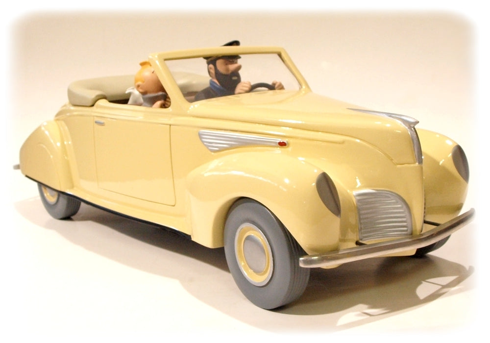 TINTIN - LINCOLN ZEPHYR - réplique en bois Aroutcheff 40 cm (occasion)