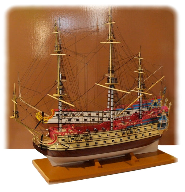 TINTIN: LA LICORNE - maquette bois 74 cm 1/75°