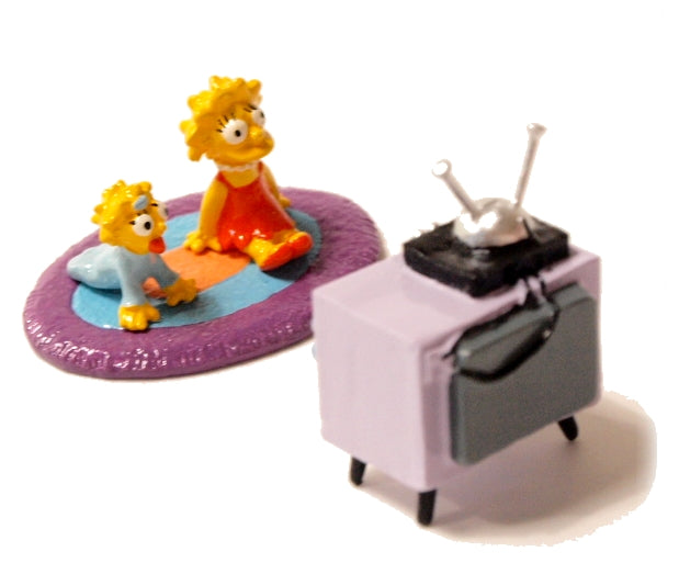 LES SIMPSON: MAGGIE ET LISA - mini figurines métal 2 cm