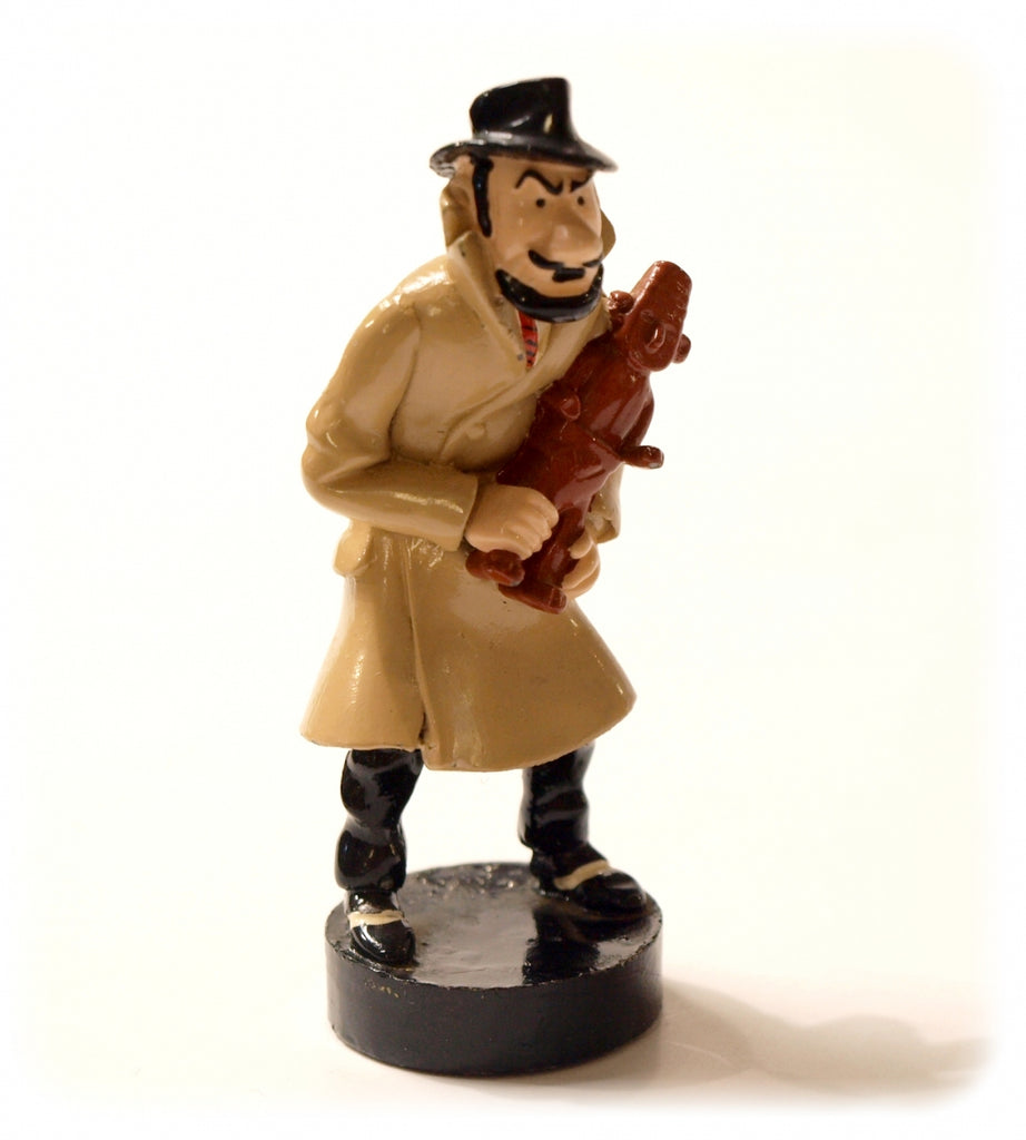 TINTIN: PIECE DU JEU D'ECHECS, CAVALIER: ALONZO PEREZ - figurine métal 8 cm (pixi 40530 occasion)
