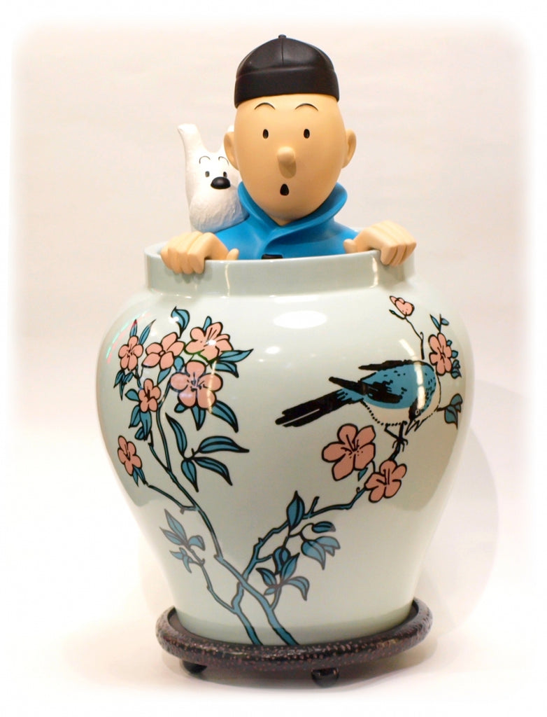 Tintin - Poupée en porcelaine et tissus - Tintin / Milou Tintin - Poupée en porcelaine et tissus - Tintin / Milou