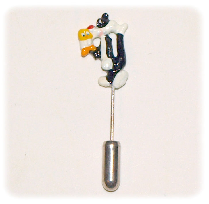 LOONEY TUNES: TITI & GROSMINET - épinglette métal 4.5 cm