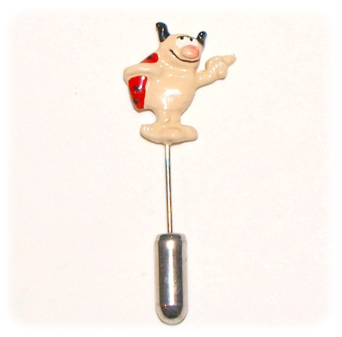 RUBRIQUE-A-BRAC: COCCINELLE MOQUEUSE - épinglette métal 4.5 cm (97025)