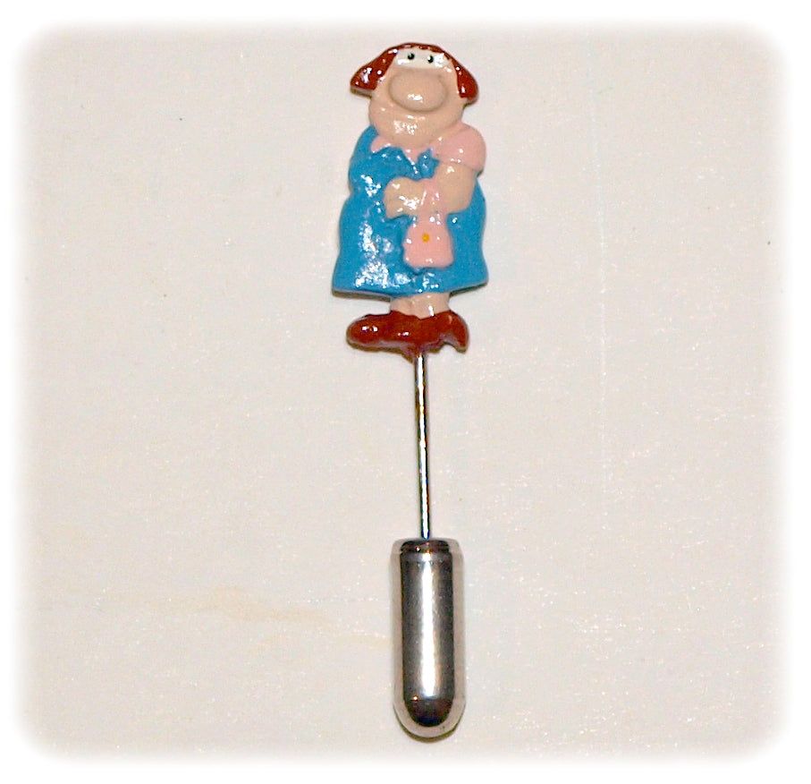 LES BIDOCHONS: RAYMONDE - épinglette métal 4.5 cm