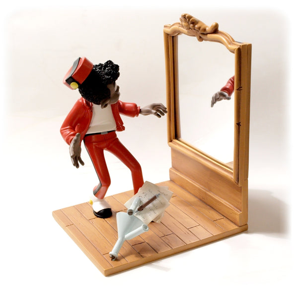 SPIROU: LE RAYON NOIR - statuette résine 20 cm