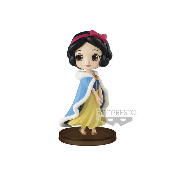 BLANCHE NEIGE ET LES 7 NAINS: BLANCHE NEIGE / SNOW WHITE, Q POSKET PETIT - WINTER COSTUME - figurine en vinyle 7 cm