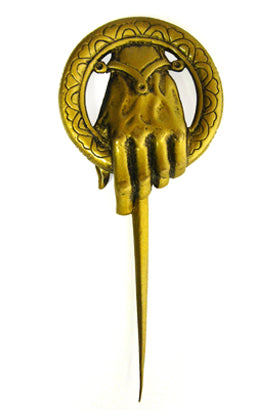 (article avec défaut) GAME OF THRONES: LA MAIN DU ROI - broche métal 7 cm