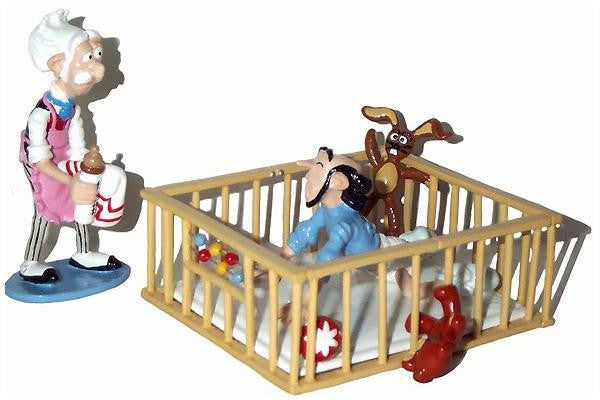 Figurine Champignac Et Zorglub Dans Son Parc - Collection Spirou - Pixi 4784 - Métal