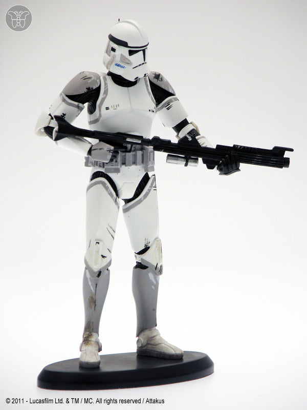 STAR WARS: 41ST ELITE CORPS, CORUSCANT CLONE TROOPER (HEAVILY ARMED & DETERMINED) - statuette résine 1/10 20.5 cm
