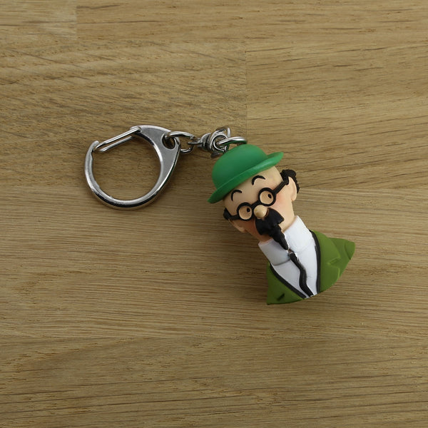 TINTIN: TOURNESOL - porte-clés buste pvc 4 cm