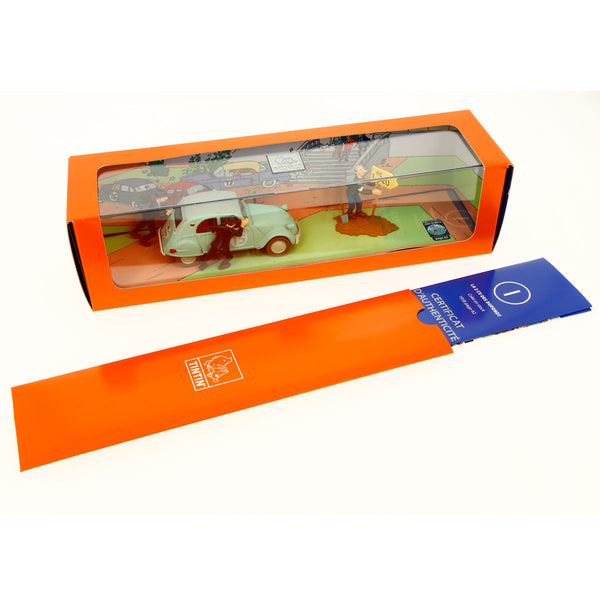 TINTIN: TINTIN TRANSPORTS N°1, LA 2CV DES DUPONDT - véhicule 1/43