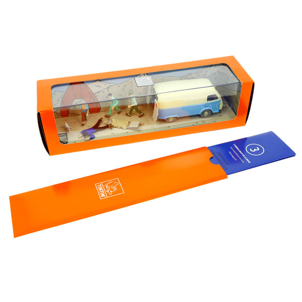 TINTIN: TINTIN TRANSPORTS N°3, L'AMBULANCE DE LA BASE - véhicule 1/43