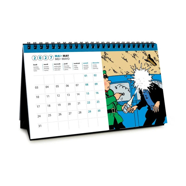 Calendrier à poser Tintin 2027 12.5 x 21 cm Moulinsart (24499)
