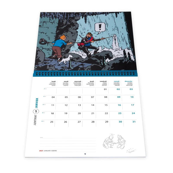 Grand calendrier Tintin 2027 30 x 30 cm Moulinsart (24497)