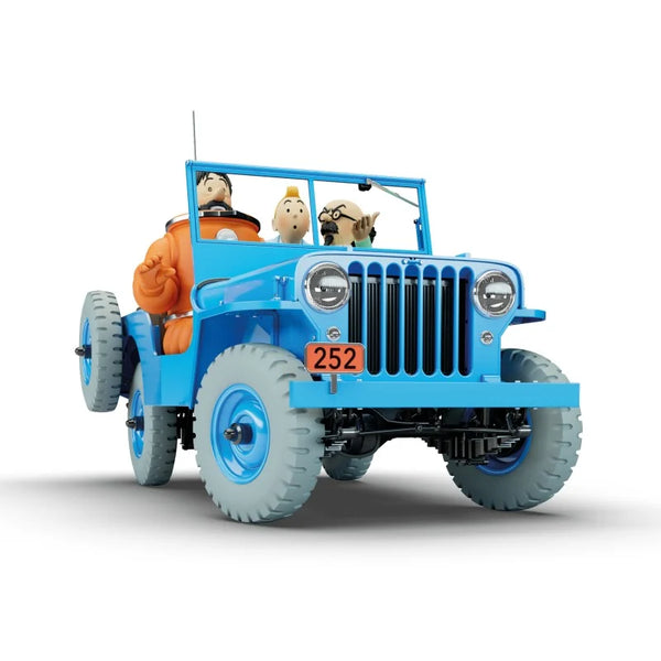 Véhicule de collection 1:8 Tintin La Jeep Bleue 