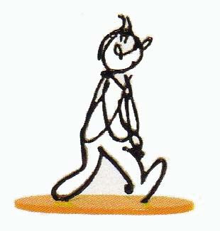 TINTIN: ALPH-ART, SOCLE OCRE - sculpture métallique 14 cm