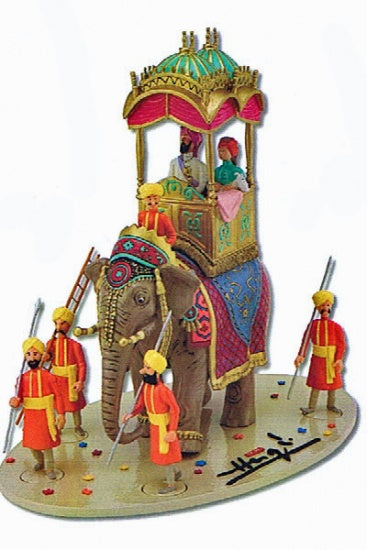 TINTIN: SCENE TRIOMPHALE TINTIN ELEPHANT ALTESSE