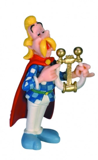 ASTERIX: ASSURANCETOURIX JOUANT DE LA LYRE - figurine pvc