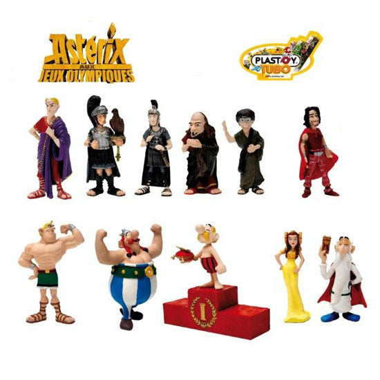 ASTERIX: "TUBO AUX JEUX OLYMPIQUES" - assortiment de 11 figurines