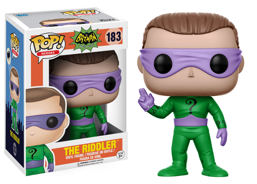 BATMAN, CLASSIC TV SERIES: THE RIDDLER, FUNKO POP! HEROES #183 - figurine vinyl 10 cm