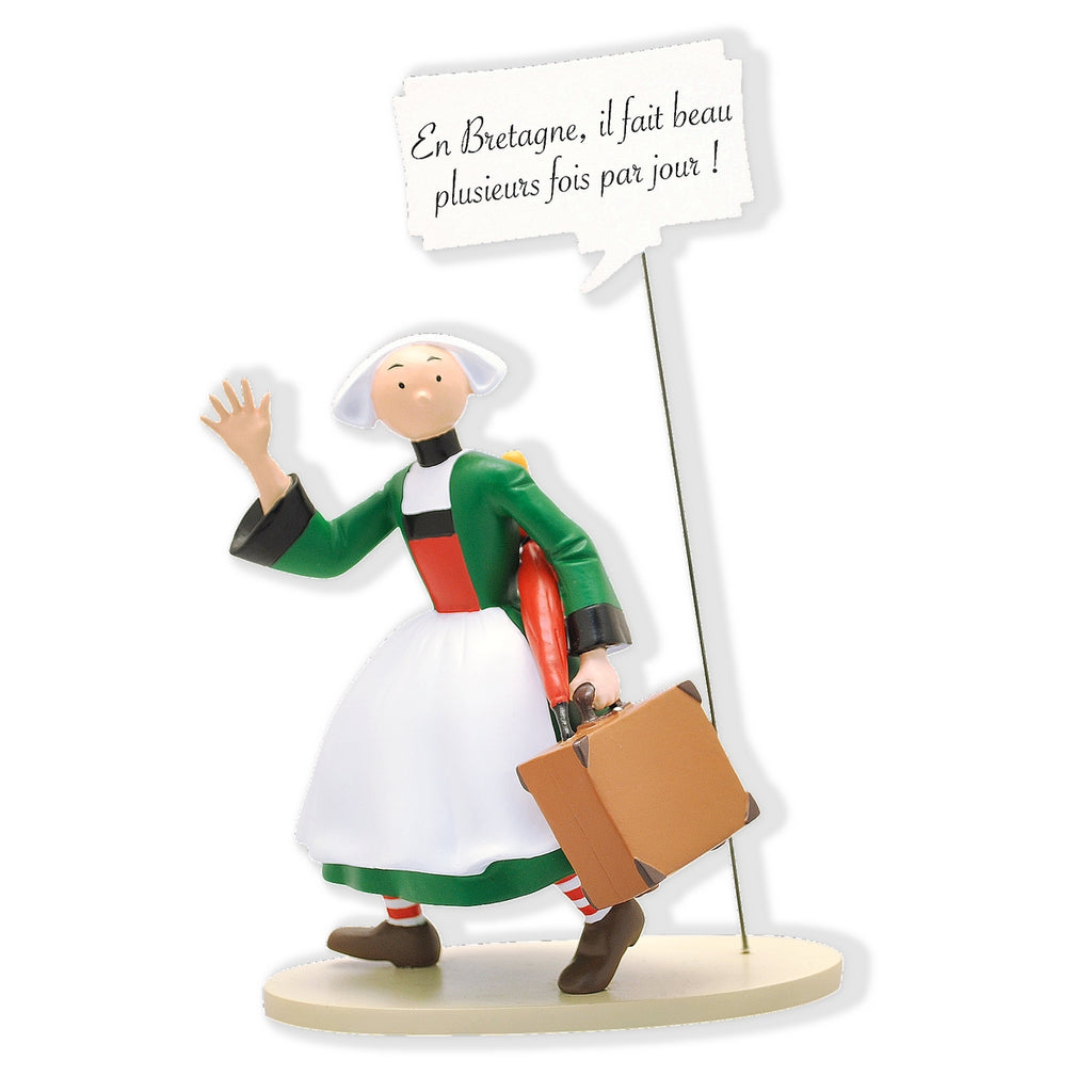 Figurine de collection Bécassine "En Bretagne, il fait beau plusieurs fois par jour !" Collection BULLES Collectoys 2019 (00415)