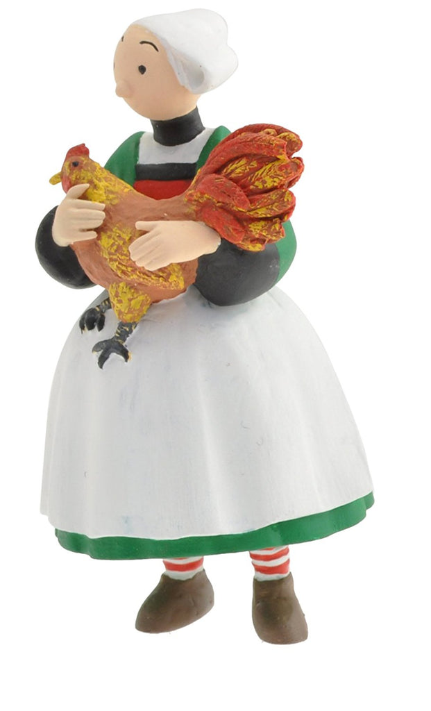 BECASSINE: BECASSINE et le COQ - figurine plastique 7.5 cm