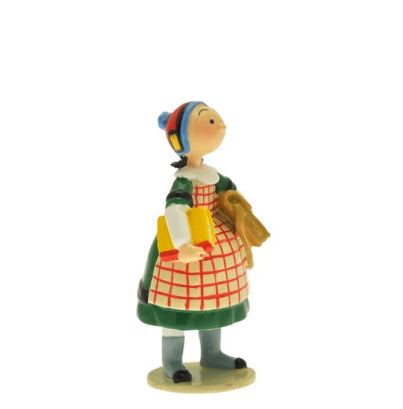 BECASSINE: BECASSINE ENFANT ECOLIERE, COLLECTION ORIGINE - figurine métal 6 cm