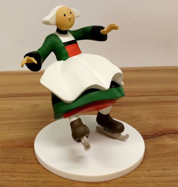 BECASSINE: BECASSINE PATINEUSE - statuette résine 14.5 cm