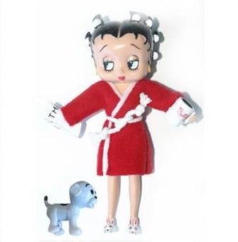 BETTY BOOP: BETTY BOOP & PUDGY - figurine flexible 15 cm