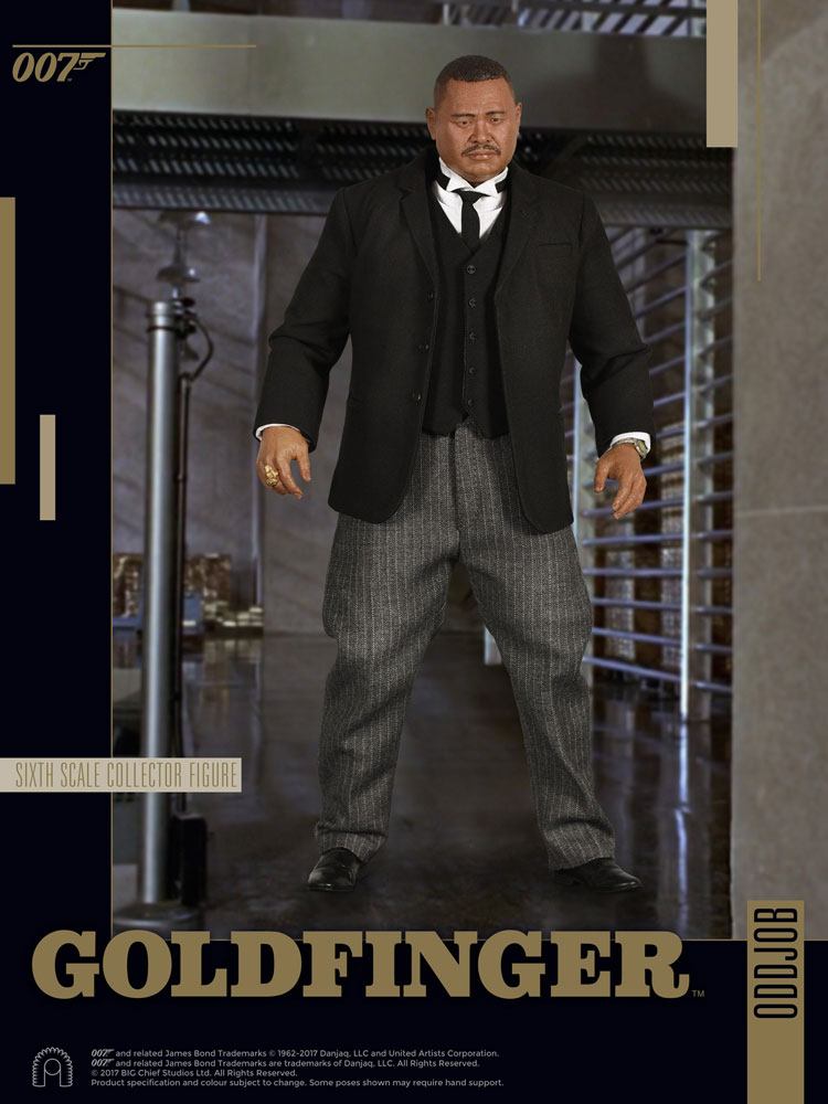 Figurine James Bond Oddjob Goldfinger - Big Chief Studios, échelle 1:6, 30 Cm