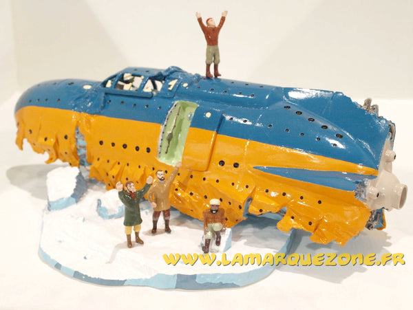 BLAKE & MORTIMER: LE NAUFRAGE DU SUBGLACIOR - diorama métal et résine 29 cm