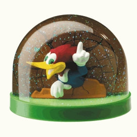 WOODY WOODPECKER - boule à neige 6 cm