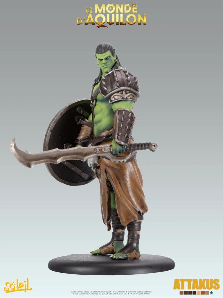 Statuette de collection Le Monde d'Aquilon - Elfes -  Turuk "Bouclier" - Gamme Diamant  Attakus 2025 (C840)