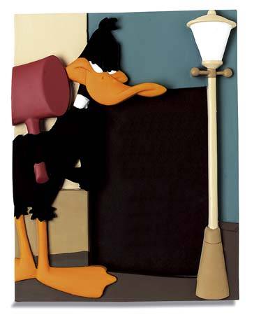 LOONEY TUNES: DAFFY DUCK - cadre photo 3D en résine