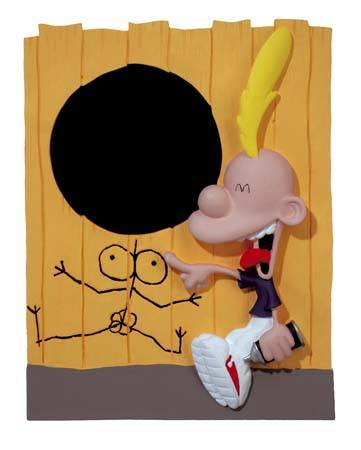 TITEUF - cadre photo 3D en résine