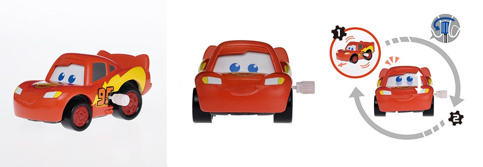 CARS: FLASH McQUEEN, MOVIN' MOVIN' #7 - figurine à mécanisme 6 cm