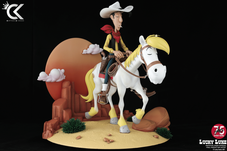 Figurine Lucky Luke - Calamity Jane Par Lansay (2007, Neuve Sous Blister)