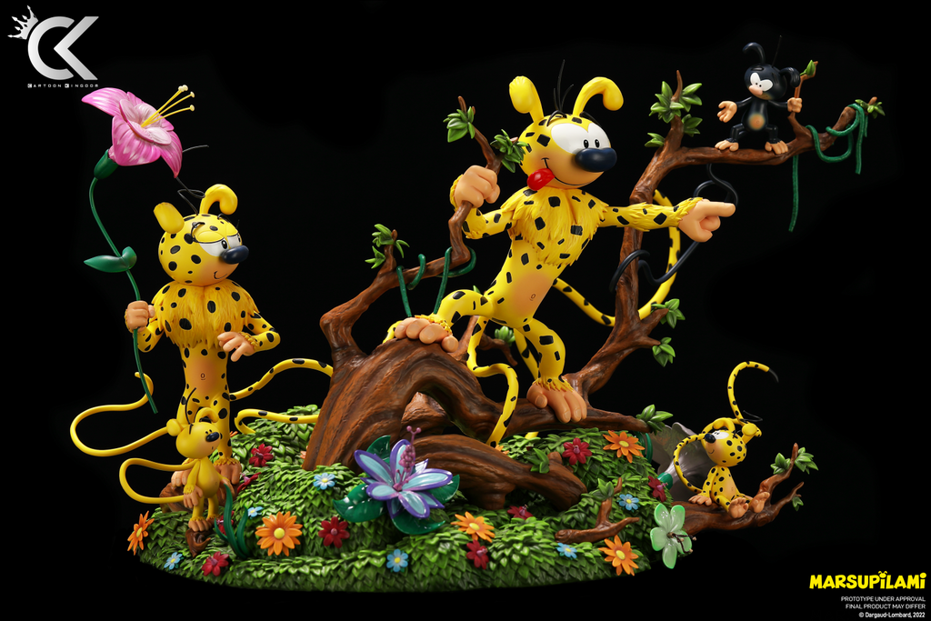 Figurines en plastique - Pot à crayons Marsupilami - rare Figurines en plastique - Pot à crayons Marsupilami - rare