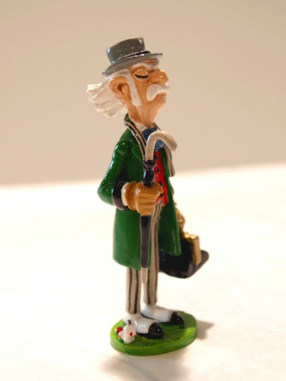 SPIROU: CHAMPIGNAC EN TENUE VOYAGE - figurine métal 8.5 cm