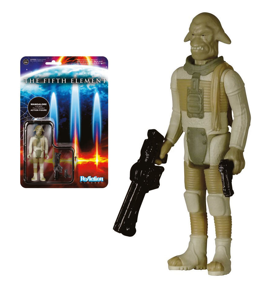 (emballage avec défaut) LE CINQUIEME ELEMENT: MANGALORE, ReAction Figures - figurine articulée 10 cm