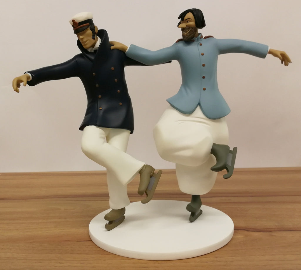 CORTO MALTESE: CORTO ET RASPOUTINE PATINEURS - statuette résine 23.5 cm