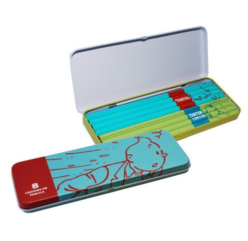 TINTIN - boîte de 8 crayons à papier