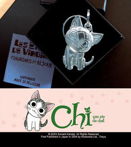 CHI, UNE VIE DE CHAT - porte-clés en étain 5 cm