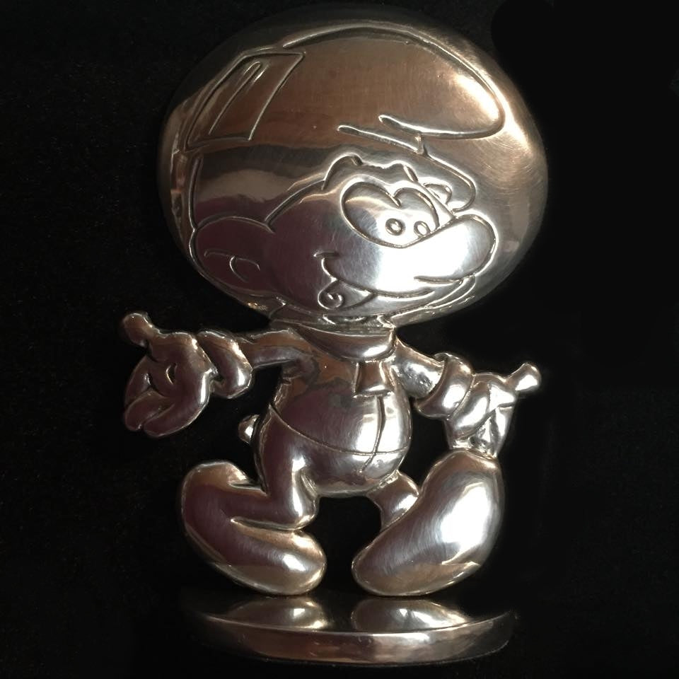 LES SCHTROUMPFS: LE COSMOSCHTROUMPF - figurine en étain 6 cm