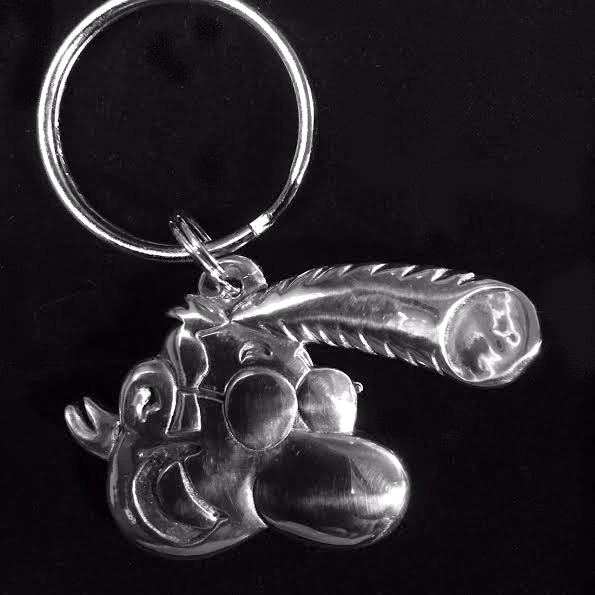 LUCIEN: LUCIEN - porte-clés en étain 4 cm