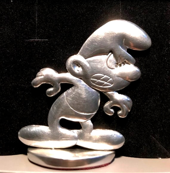 LES SCHTROUMPFS: LE SCHTROUMPF NOIR VINTAGE - figurine en étain 6 cm