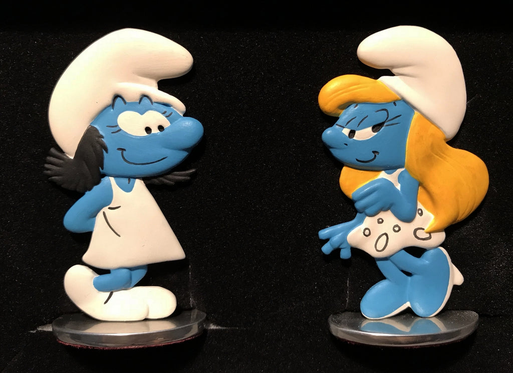 LES SCHTROUMPFS: LES SCHTROUMPFETTES "COULEURS" - figurines en étain 6 cm