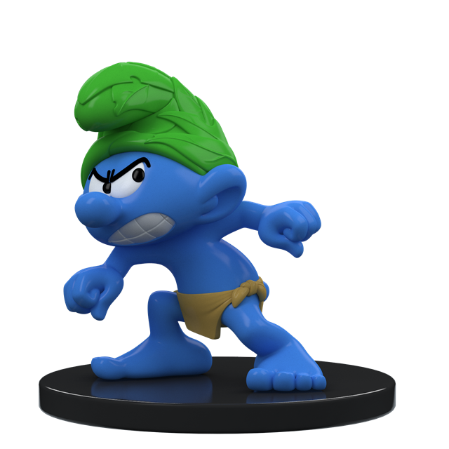 Figurine Schtroumpf Sauvage Blue Resin par Puppy (700107)