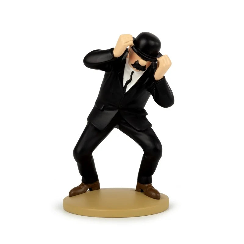 Figurine Tintin Pixi Dupont Debout Chapeau - Boîte Bleue Certificat - Plomb Collection